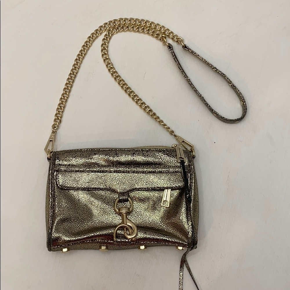 Rebecca Minkoff Gold Mini MAC crossbody